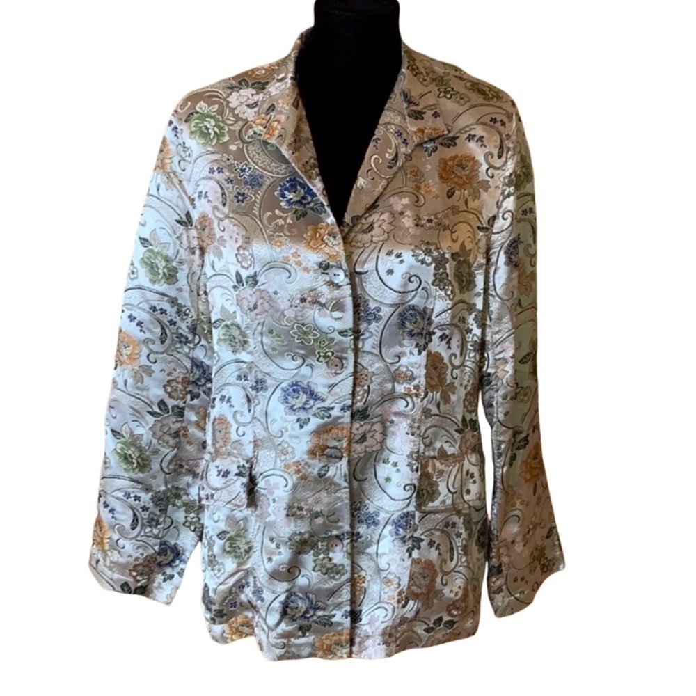 Additions by Chico’s embroidered blazer jacket Size Medium